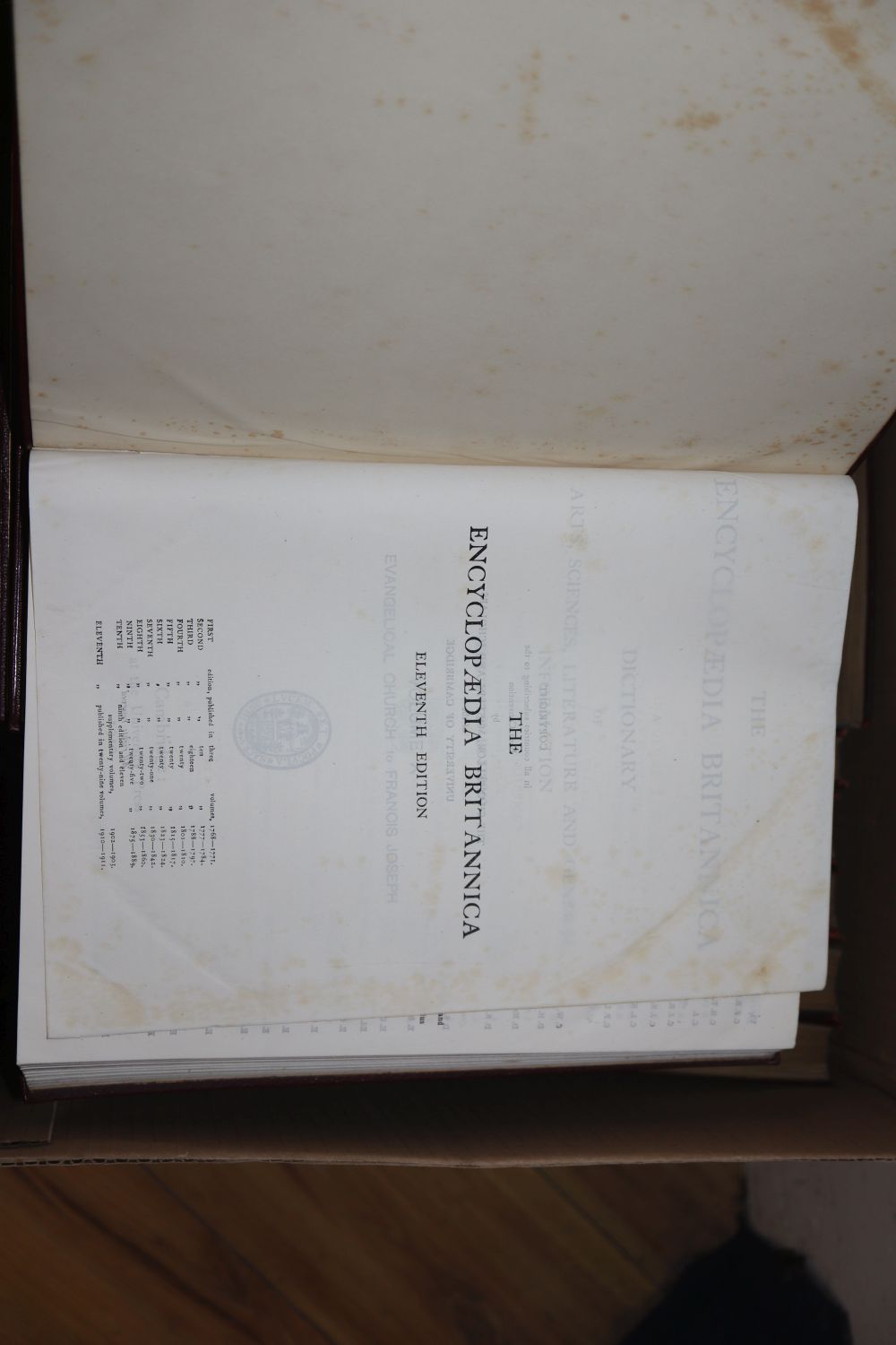 Encyclopaedia Britannica, 1911, Eleventh Edition, 21 vols